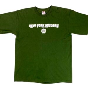 ✨New York Lottery Green T-Shirt Size Large